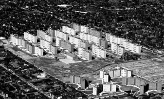 Многоэтажный типовой квартал в США Pruitt-Igoe