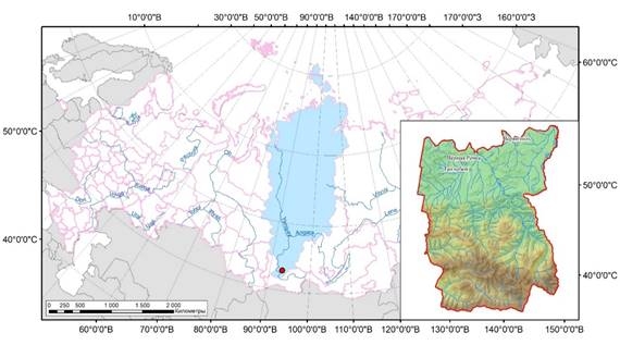карта района исследований