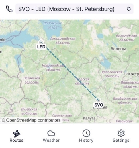 Рисунок 1. Пример возможного интерфейса приложения